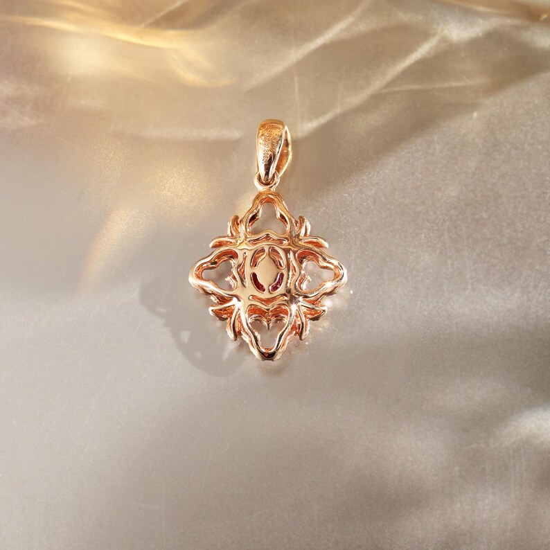 Gold Ruby Pendant