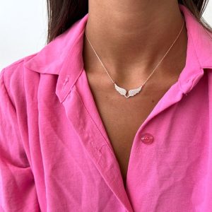 Gold Angel Wing Necklace