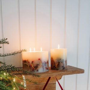Luxury Handmade Winter Botanical Christmas Candle Orange Cinnamon Clove - Single wick or Triple Wick