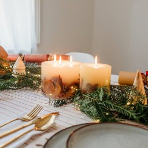 Luxury Handmade Winter Botanical Christmas Candle Orange Cinnamon Clove - Single wick or Triple Wick