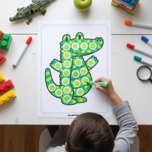 Toddler Dot Marker Workbook Printable ABC 123 Fine Motor Skills Do A Dot
