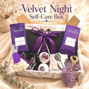 Self Care Gift Box for Her | Spa Bath, Candle, Skincare, Cocoa Treats
