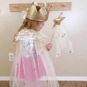 Child's Gold Glitter Adjustable Princess Crown | Dress Up | Pretend Play
