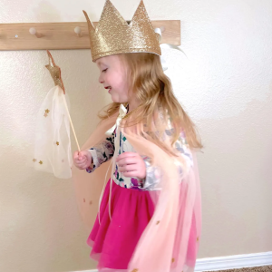 Child's Gold Glitter Adjustable Princess Crown | Dress Up | Pretend Play