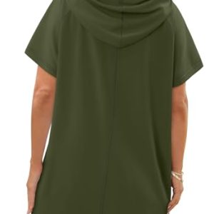 Short Sleeve Hoodie Tunic