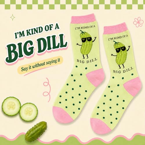 Novelty Pickle Crew Socks