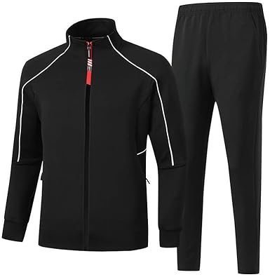 Sports Suits Fashion Casual Long Sleeves Running Sportswear Slim Fit Stand-up Collar Workwear