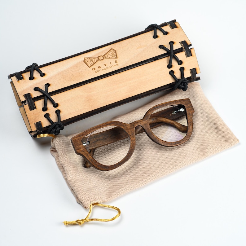Wooden Eyewear for Women: Brown Wood Reading Glasses