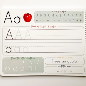 Trace & Erase Alphabet Workbook | dry erase, learn to write letters, tracing letters