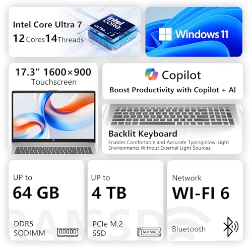 17.3 Inch Touchscreen Laptop 16GB RAM