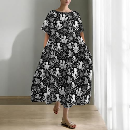 Floral Maxi Dress with Pockets