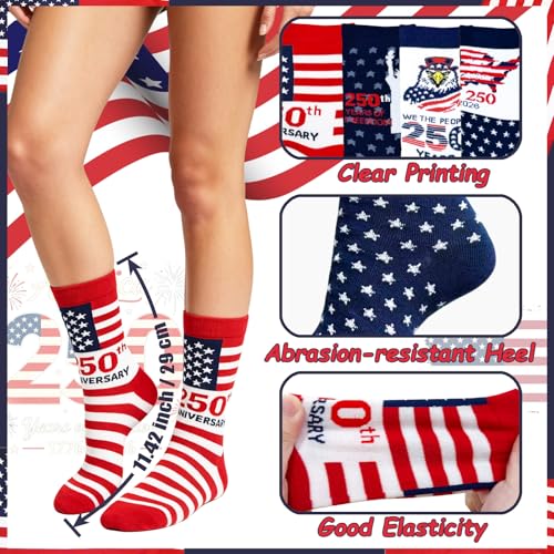 Patriotic Socks and Star Sunglasses Set