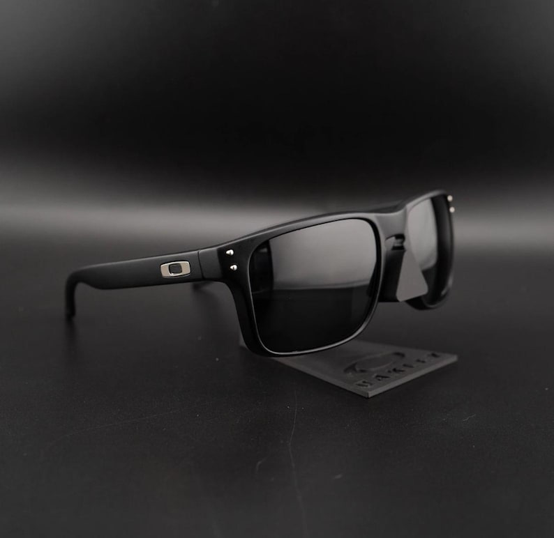Oakley Holbrook Polarized Sunglasses All Matte Black / Silver Logo