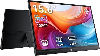15.6-Inch Full HD Portable LCD Monitor with Speakers