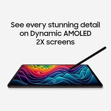 SAMSUNG Galaxy Tab S9+ 5G Plus 12.4” 256GB (VERIZON) plus WiFi Android Tablet, Snapdragon 8 Gen 2 Processor, AMOLED Screen, S Pen Included, Long Battery Life, Auto Focus Camera, Dolby Audio, Graphite