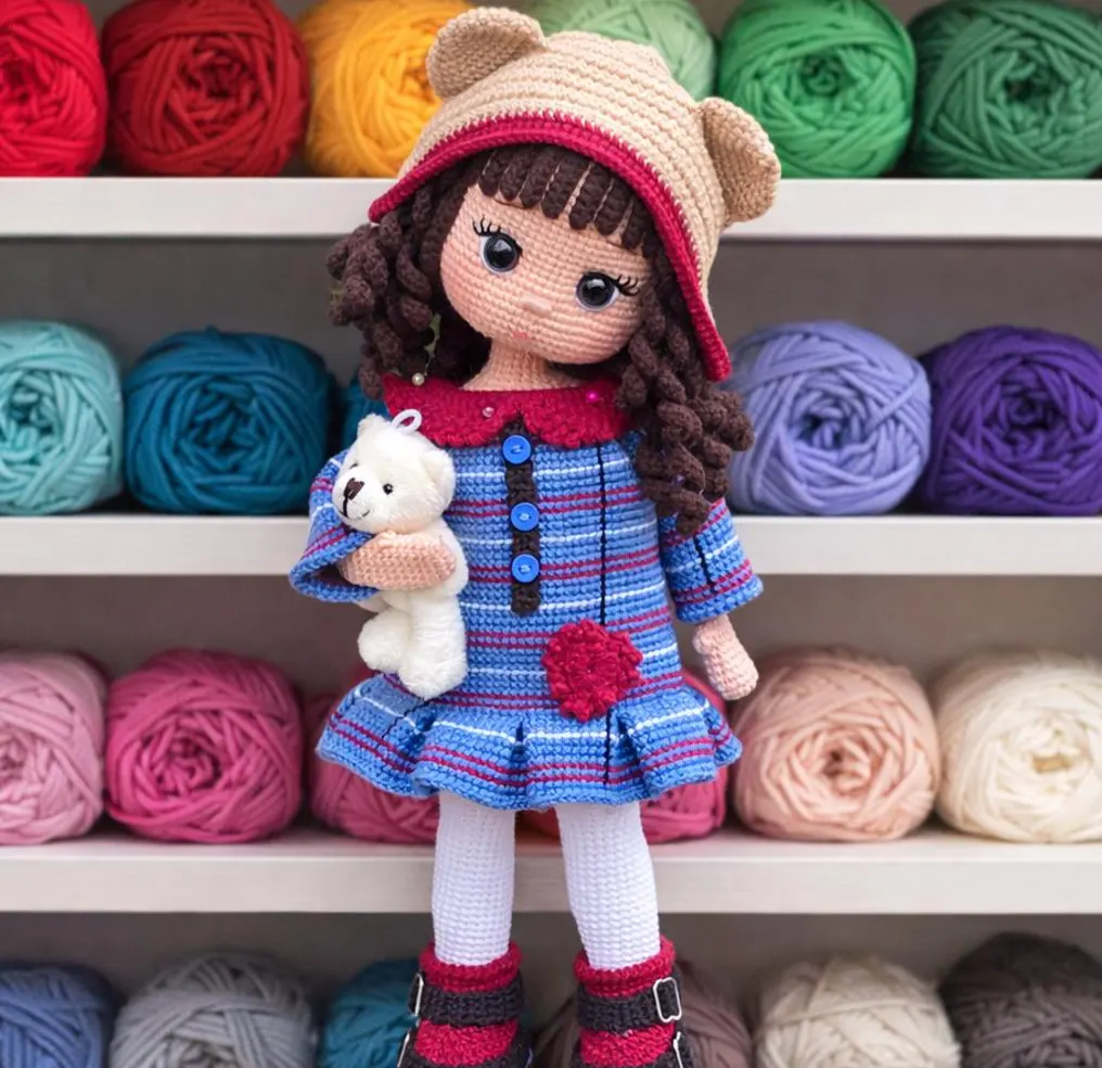Crochet doll for sale, Crochet doll,amigurumi doll, handmade doll, Custom Handmade Doll