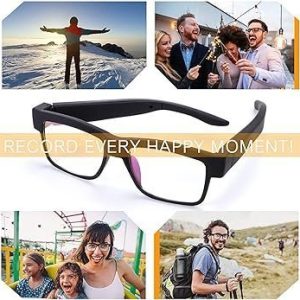 1080p HDCamera Smart Video Recording Glasses-Outdoor Sport Glasses with Camera Wearable Eyeglass (Include 32G Memory Card)