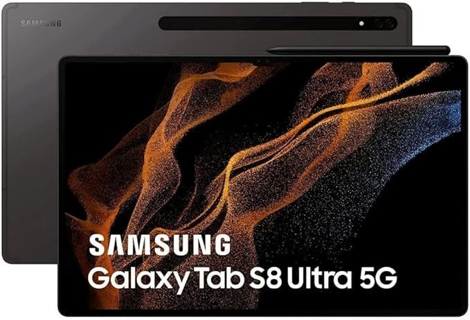 SAMSUNG Galaxy Tab S8 Ultra | Super AMOLED, 120Hz, HDR10+ 14.6" Screen | 128GB 8GB RAM | Graphite