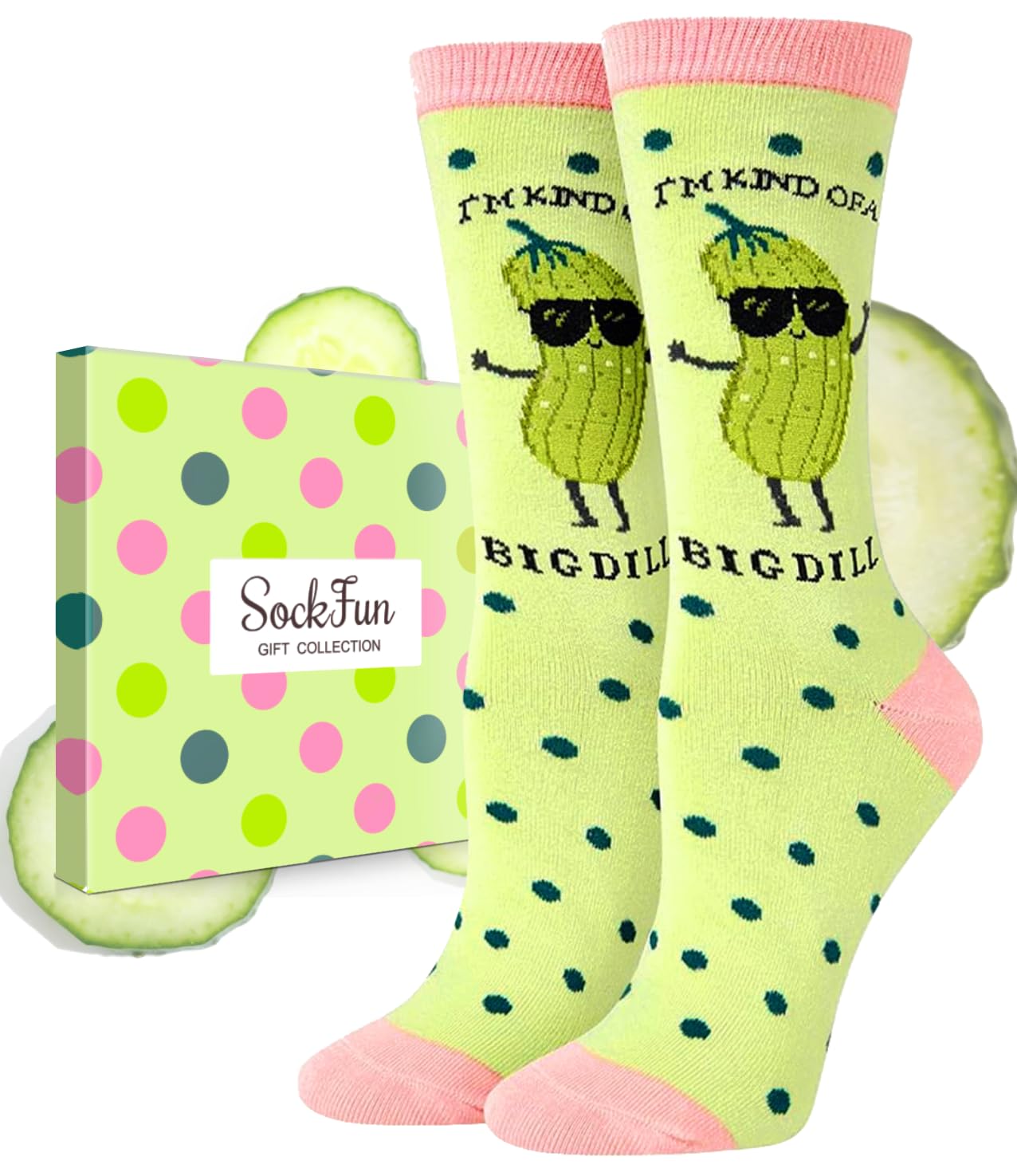 Novelty Pickle Crew Socks