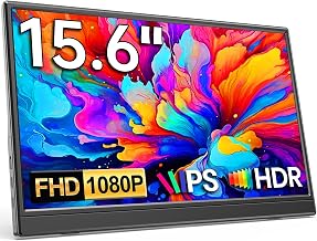 15.6-Inch Full HD Portable LCD Monitor with Stand