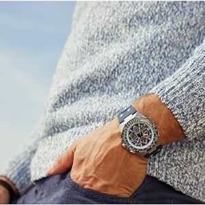 Citizen Men's Eco-Drive Promaster Sikorsky Watch, Blue Dial, Blue Rubber Strap, Atomic Timekeeping (Model: JY8156-00L)