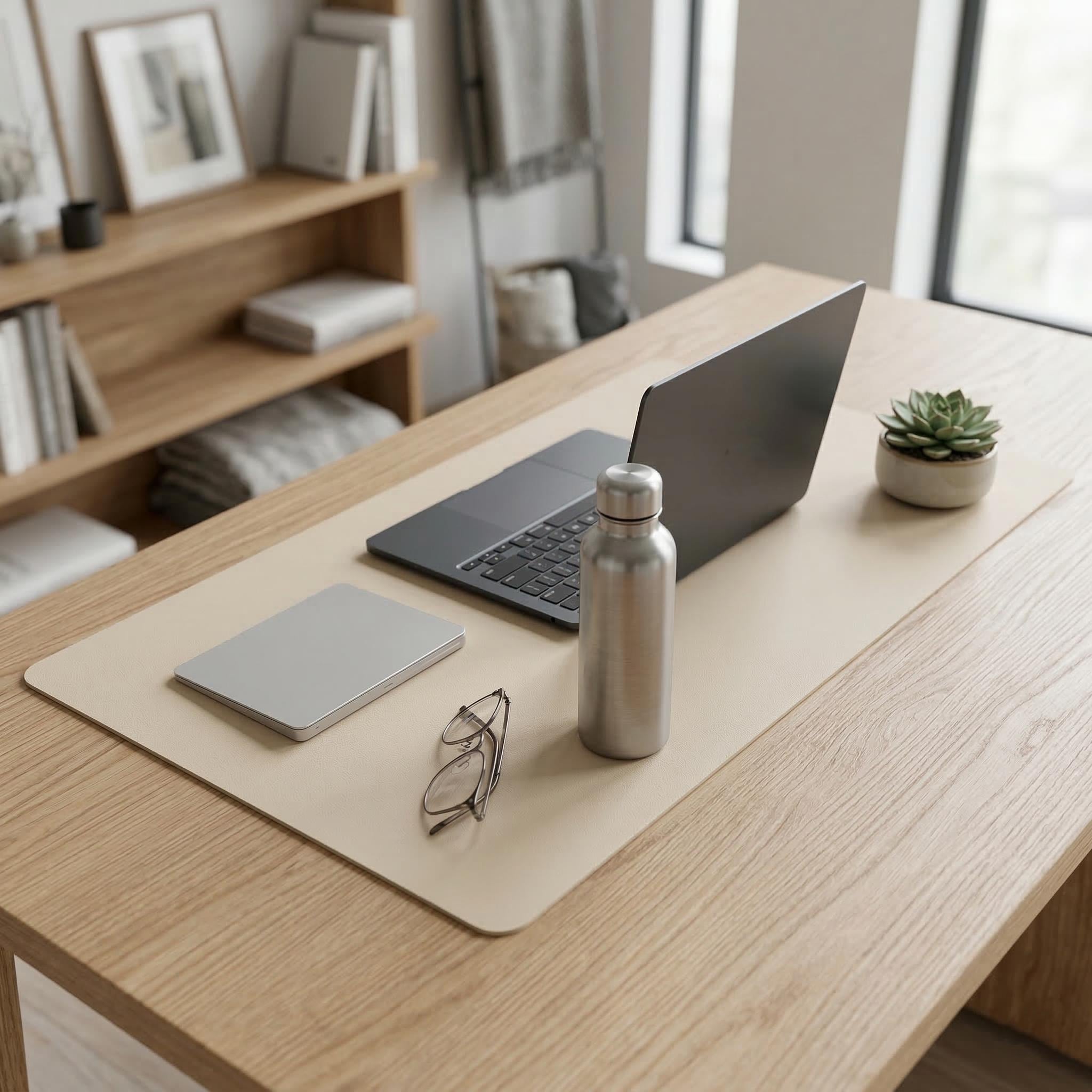 Non-Slip Leather Desk Mat