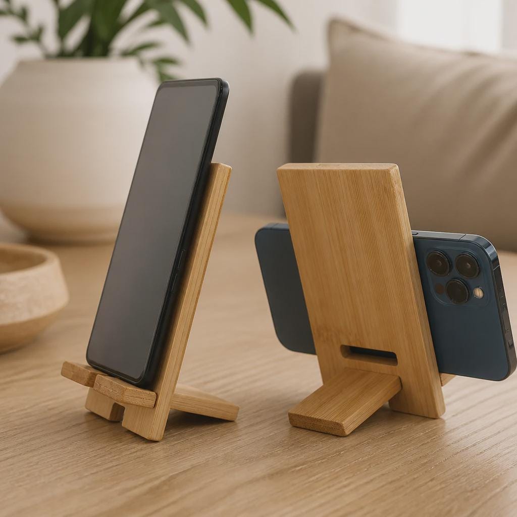 Bamboo Phone Stand