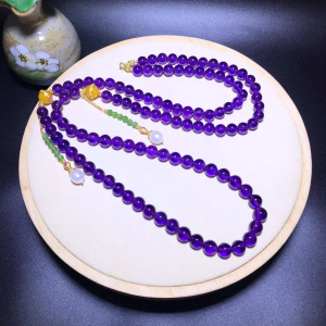 M5558 Beautiful Natural Amethyst Necklace