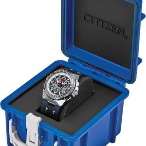 Citizen Men's Eco-Drive Promaster Sikorsky Watch, Blue Dial, Blue Rubber Strap, Atomic Timekeeping